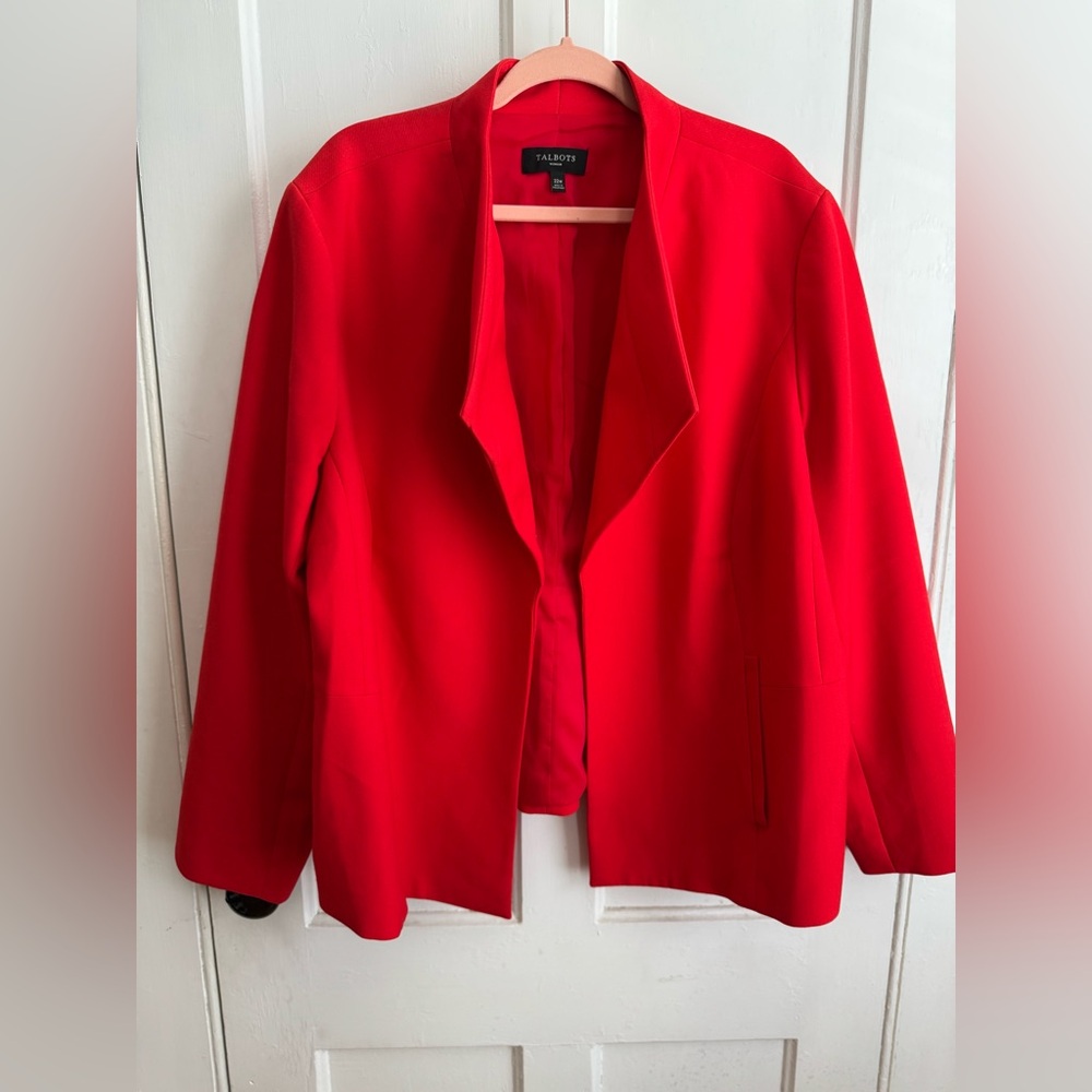 NWOT Talbots Red Blazer